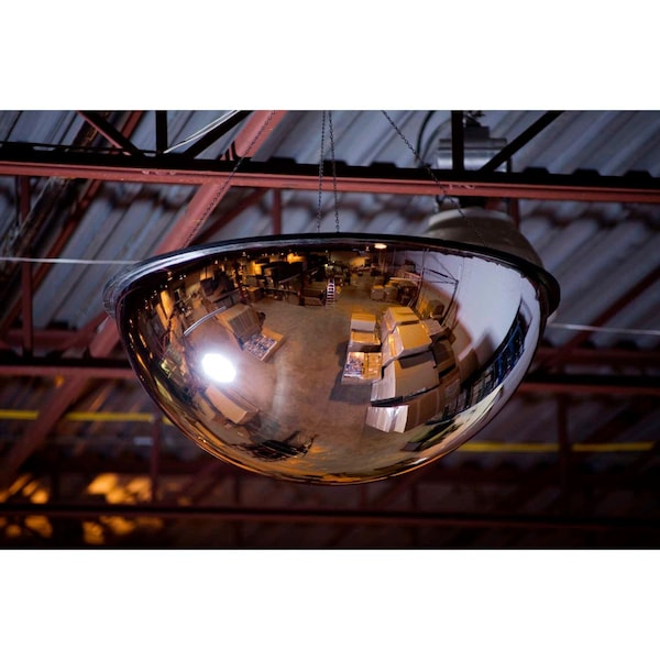 Full Dome Acrylic Mirror, Indoor, 36 Dia., 360, Viewing Angle